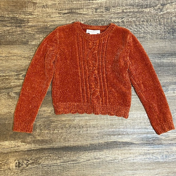Tommy Bahama Other - Tommy Bahama Chenille Burnt Orange Sweater Girls Size S 5/6 Super Soft Rust Cozy